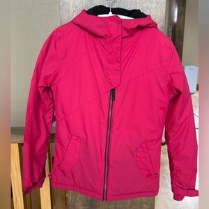 Ride Snowboard Company Bright Pink Kids Lined Ski Jacket - Size small 7/8